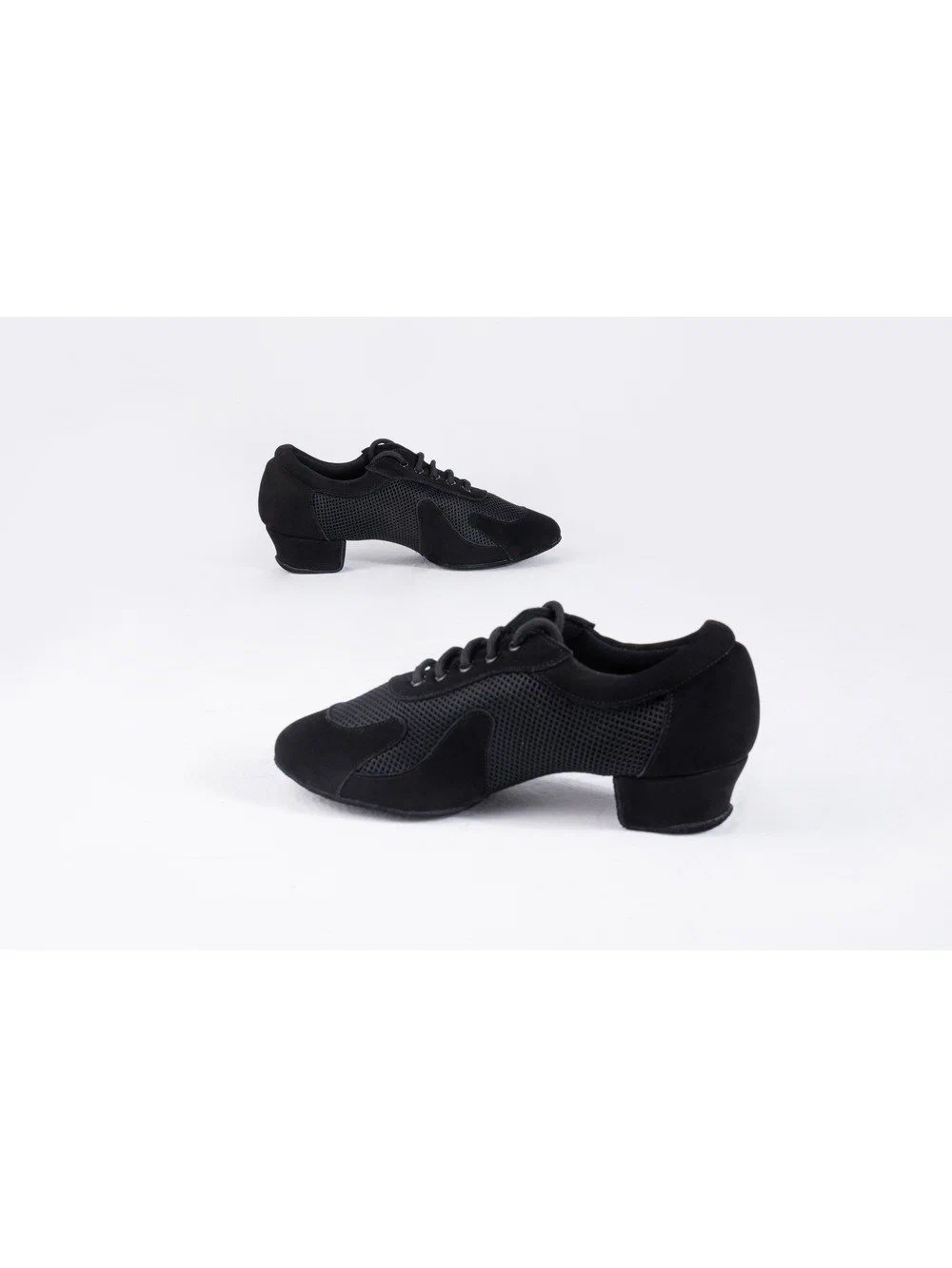 Teacher Latin Dance Shoes Suede Sole Lace-Up Leather Flat 3.5cm